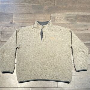 Orvis Men's Beige Quilted Sweater Size L